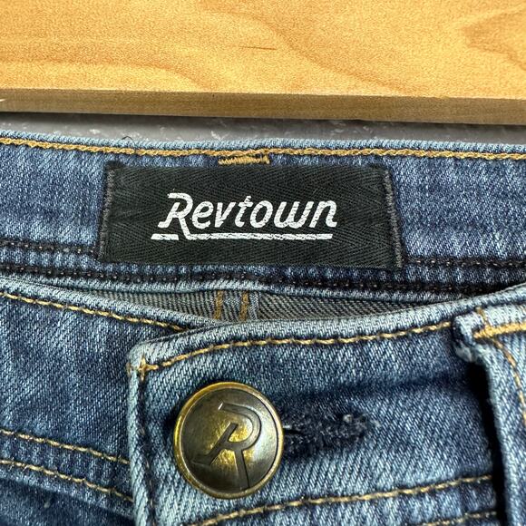 Revtown Jeans Men's 31x30 Sharp Slim Straight Medium Wash Denim - Picture 3 of 6